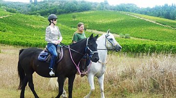 Passeio a cavalo particular perto de Florença e degustação de vinhos ❒ Italy Tickets